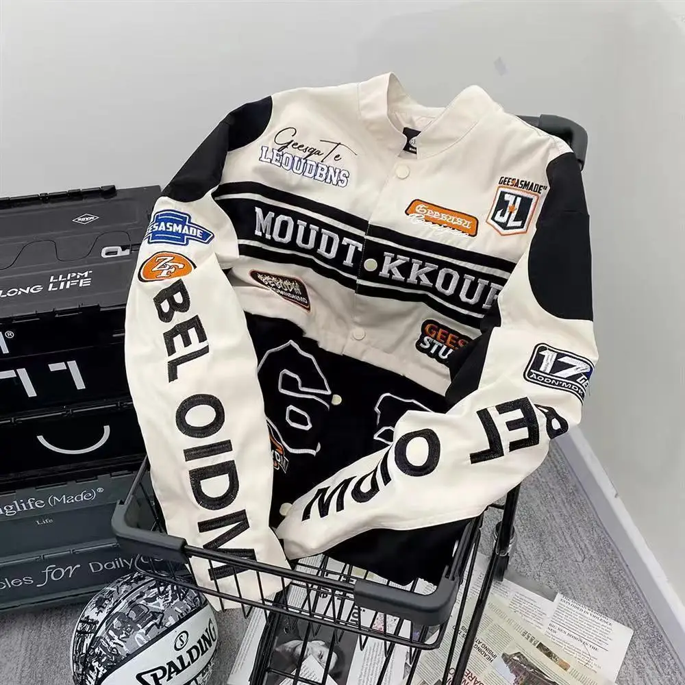 American Style Retro Detachable Letter Printed Baseball Jersey Spring and Autumn Design Sense Racing Style Fashion Trends Coat
American Style Retro Detachable Letter Printed Baseball Jersey Spring and Autumn Design Sense Racing Style Fashion Trends Coat