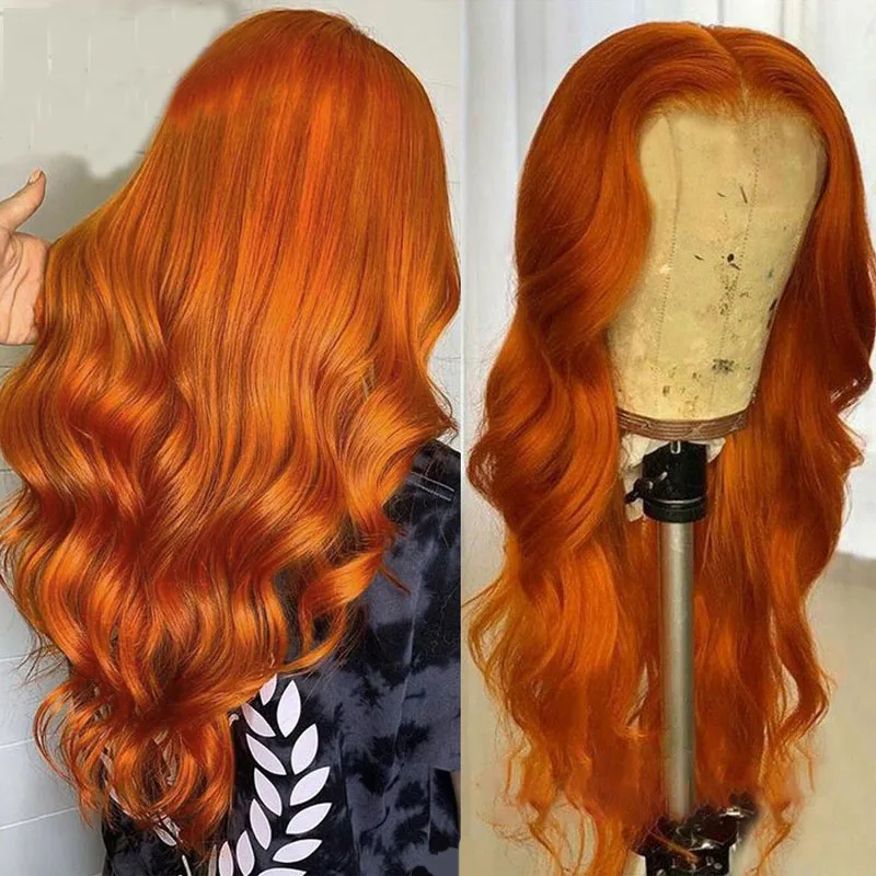 Soft Glueless 26 inch 180 Density Orange Body Wave Long Natural Lace Front Wig For African Women Babyhair PrePlucked Daily
Soft Glueless 26 inch 180 Density Orange Body Wave Long Natural Lace Front Wig For African Women Babyhair PrePlucked Daily