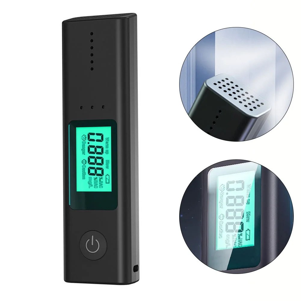 

Portable Alcohol Tester Non-Contact Breath Tester With Digital Display Screen USB Rechargeable Breathalyzer BAC Tester Tools
