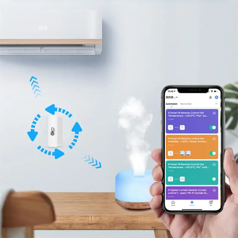 Humidity Sleek Convenient Energy-efficient Easy-to-use Smart Home Energy-efficient Wifi Temperature Controller Wifi Compact Tuya
Humidity Sleek Convenient Energy-efficient Easy-to-use Smart Home Energy-efficient Wifi Temperature Controller Wifi Compact Tuya