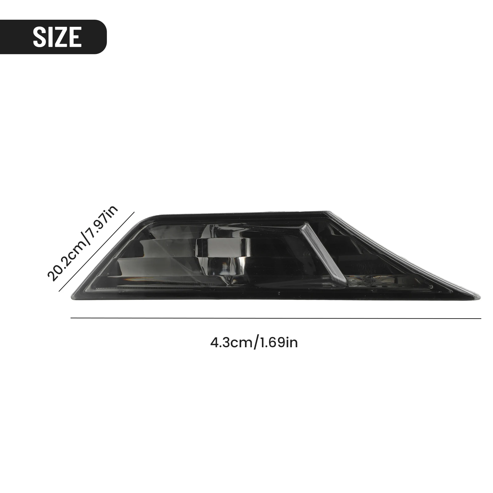 Turn Signal Light Side Marker Lamp White Light Black Shell Modified Parts Replaces Width Light Black IP68 Practical
Turn Signal Light Side Marker Lamp White Light Black Shell Modified Parts Replaces Width Light Black IP68 Practical