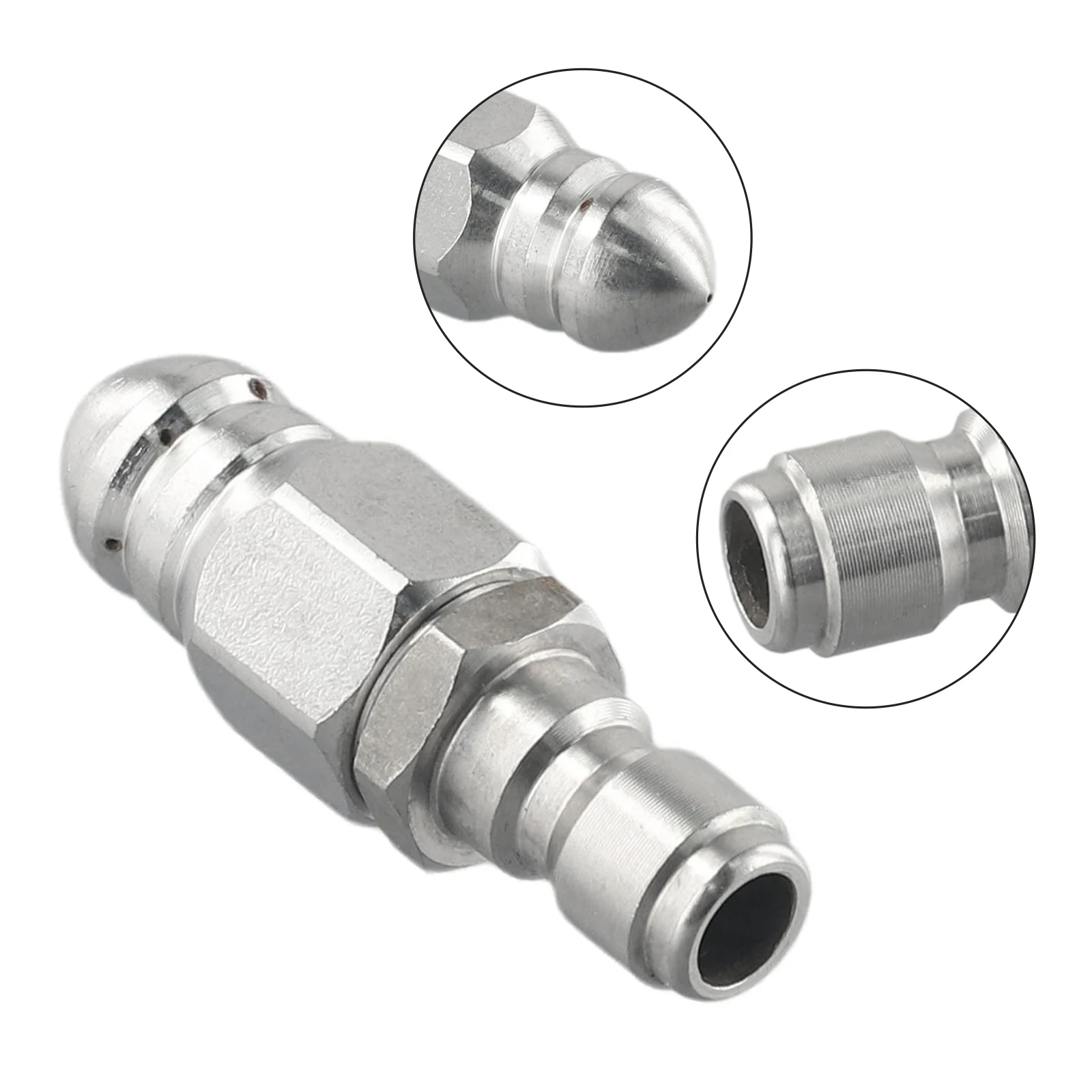 Pressure Washer Spray Nozzle Stainless Steel 1/4in Quick Plug For Pipe Cleaning Machine Cleaning Pipe Jetter Spray Nozzle
Pressure Washer Spray Nozzle Stainless Steel 1/4in Quick Plug For Pipe Cleaning Machine Cleaning Pipe Jetter Spray Nozzle