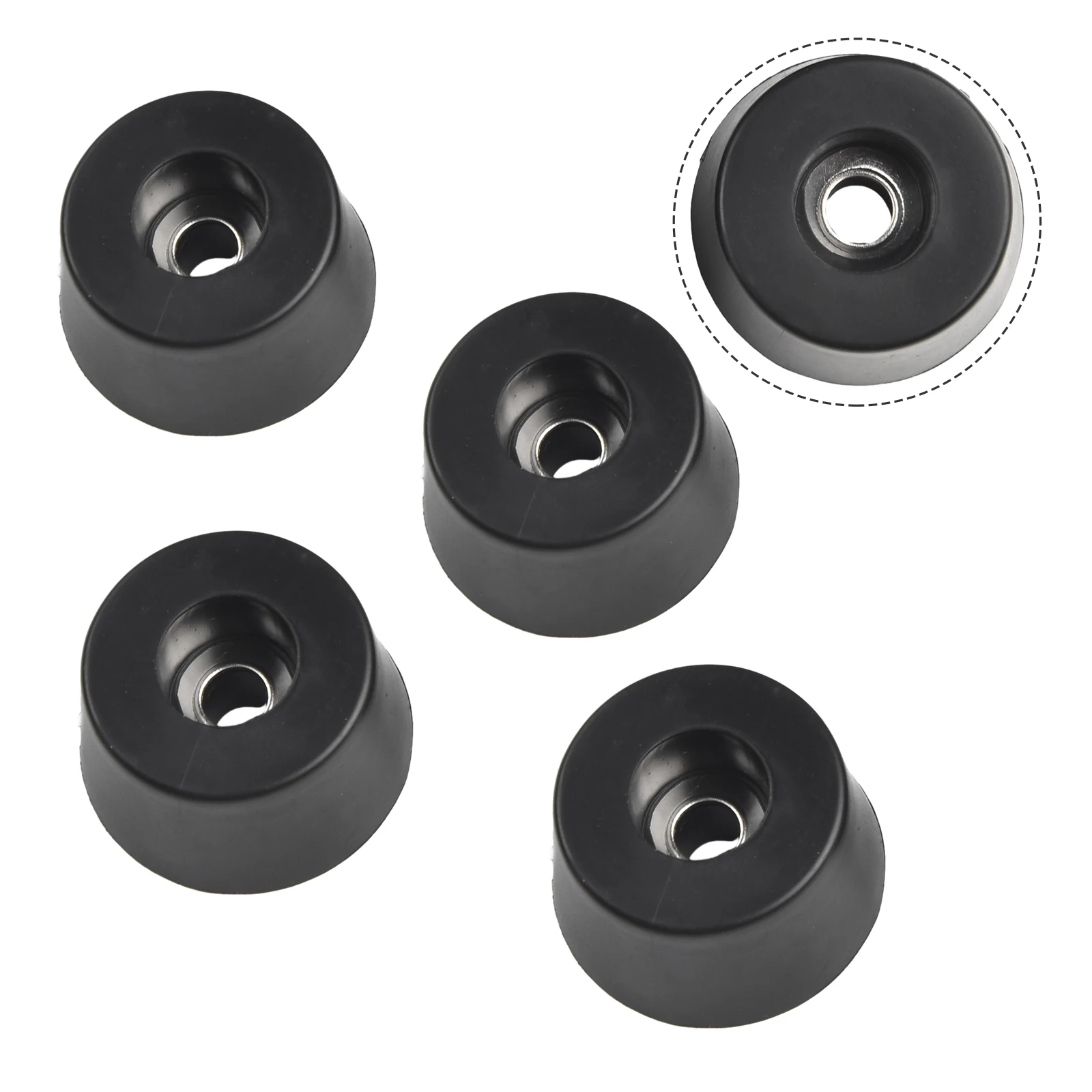 4pcs Conical Furniture Legs Feet Shock Pad Floor Protector Rubber Equipment Feet 19mm Tall Steel Washer Diameter 33mm
4pcs Conical Furniture Legs Feet Shock Pad Floor Protector Rubber Equipment Feet 19mm Tall Steel Washer Diameter 33mm