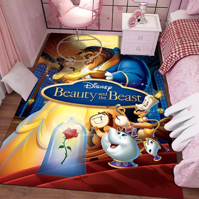 Ковер Disney с принтом красавицы и чудовища для гостиной, спальни, детской комнаты, домашний декор, Розовый ковер для декора комнаты, нескользящий коврик
Ковер Disney с принтом красавицы и чудовища для гостиной, спальни, детской комнаты, домашний декор, Розовый ковер для декора комнаты, нескользящий коврик