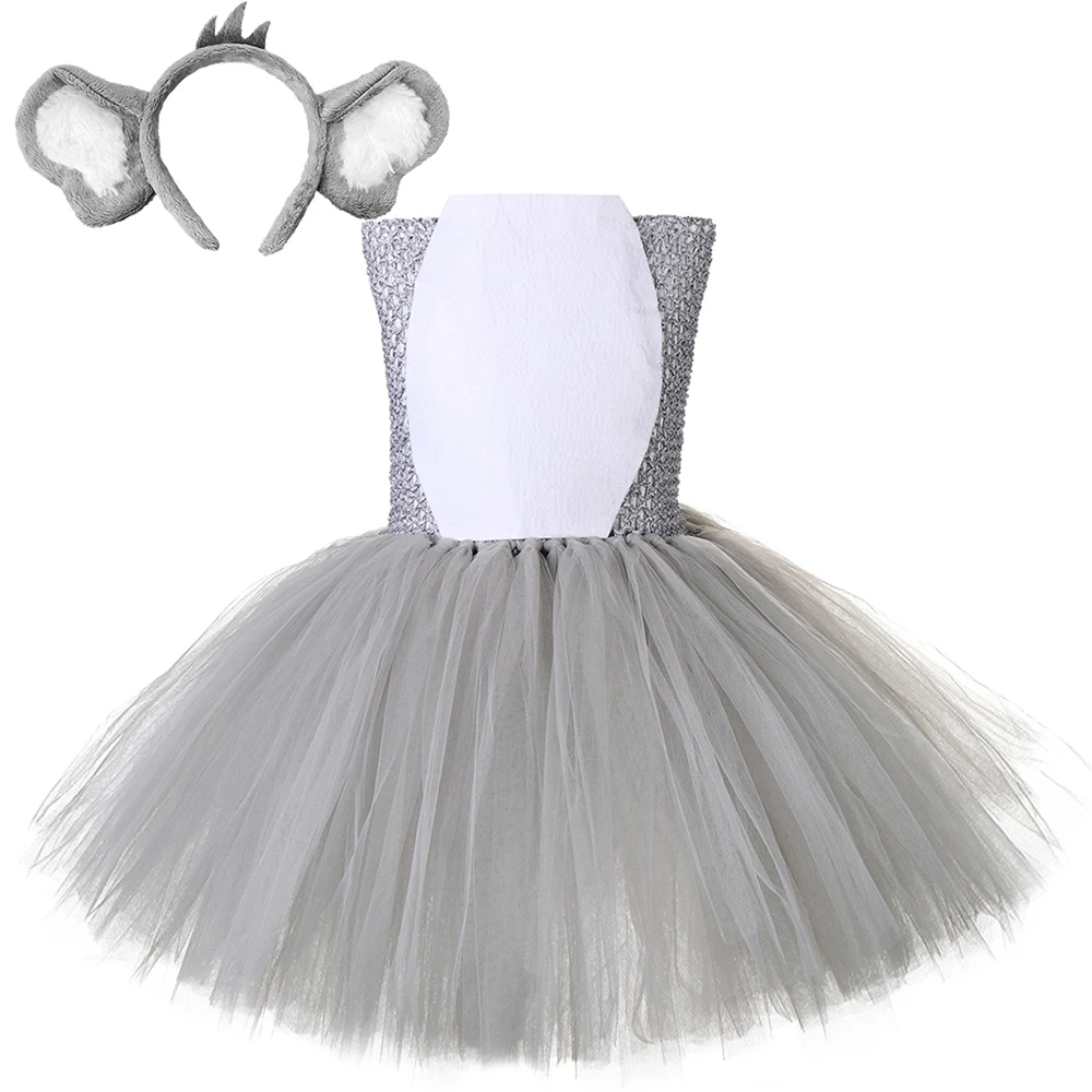 Baby Girls Koala Bear Tutu Dress for Kids Toddler Halloween Animal Costumes Children Birthday Tulle Outfit with Ear Headband Set
Baby Girls Koala Bear Tutu Dress for Kids Toddler Halloween Animal Costumes Children Birthday Tulle Outfit with Ear Headband Set