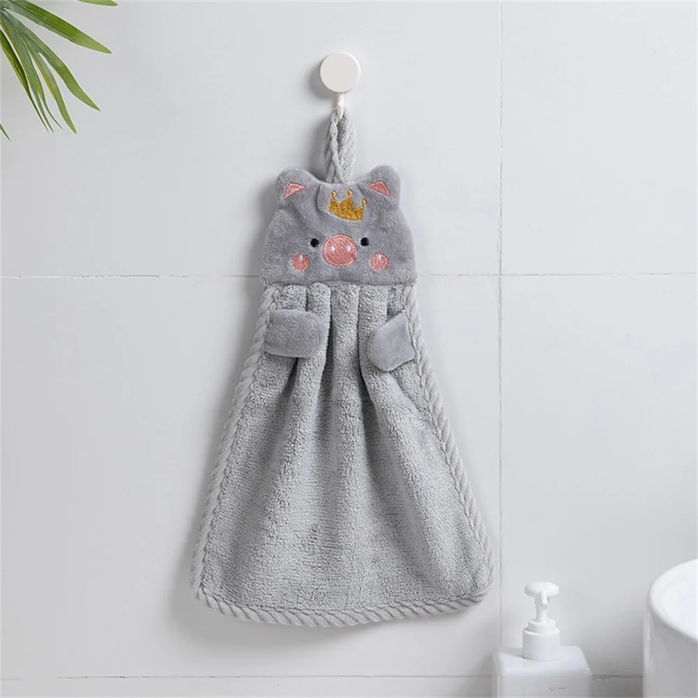 Hanging Hand Towel with Cartoon Pattern Coral Velvet Material Protects Your Skin and Hands Easy to Carry 28x34cm
Hanging Hand Towel with Cartoon Pattern Coral Velvet Material Protects Your Skin and Hands Easy to Carry 28x34cm
