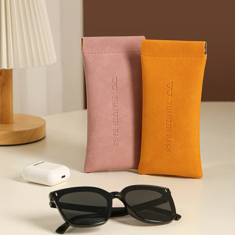 

2021 Персонализированная сумка для очков, Женская Пыленепроницаемая и Солнцезащитная сумка для хранения солнцезащитных очков, Кожаный Чехол для очков