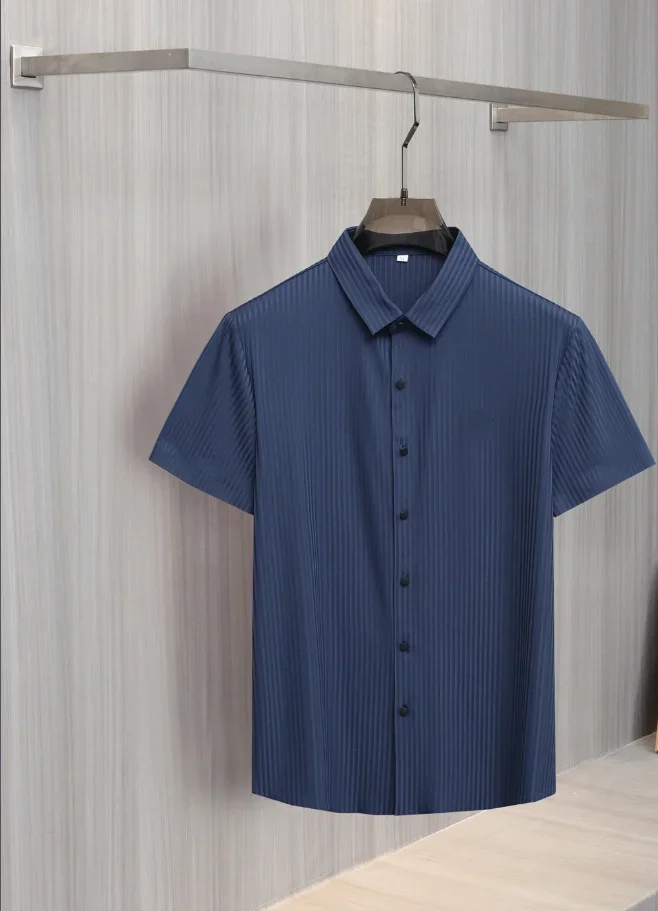 2024 SIJITONGDA Shirt silk men 2024 summer new short sleeve breathable thin embroidery quality big size M-2XL
2024 SIJITONGDA Shirt silk men 2024 summer new short sleeve breathable thin embroidery quality big size M-2XL