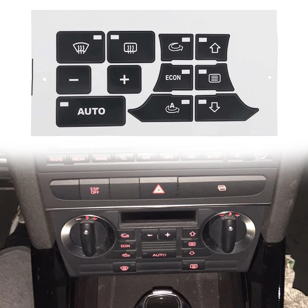 1 Set Car Sticker Repair The Buttons AC / Climate Control Button Repair Sticker For A3 8P High Grade Vinyl Air Conditioner Panel
1 Set Car Sticker Repair The Buttons AC / Climate Control Button Repair Sticker For A3 8P High Grade Vinyl Air Conditioner Panel