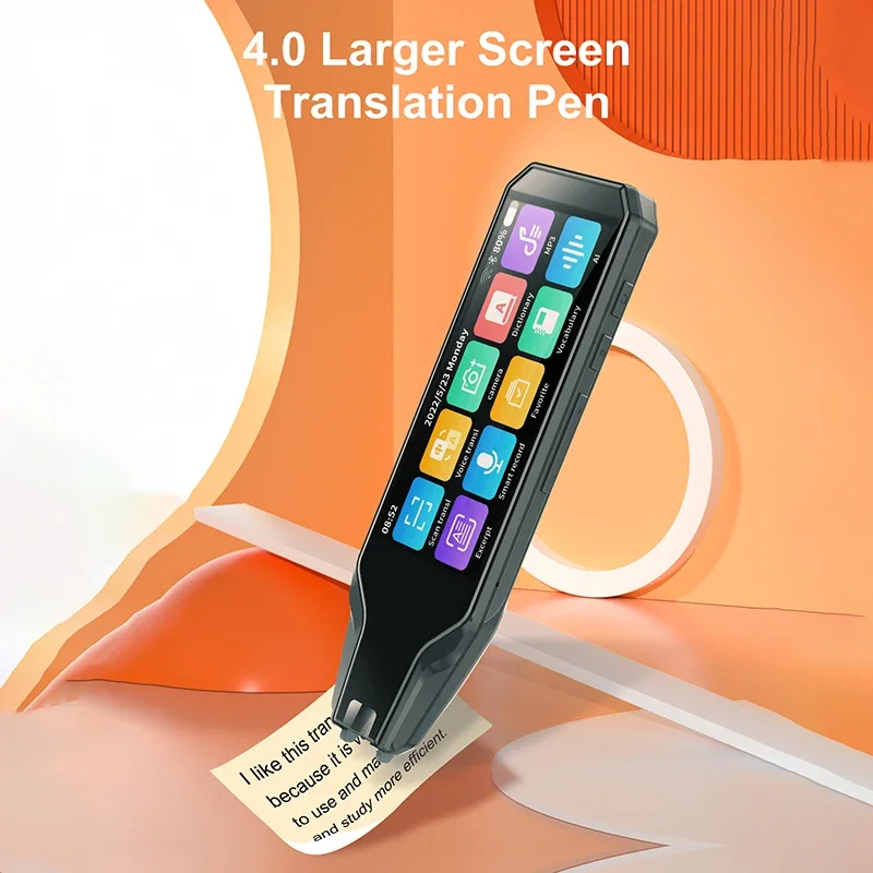 4.0 Large Screen Scan Translation Device New AI Chip Supports 134 Languages free upgrade 
4.0 Large Screen Scan Translation Device New AI Chip Supports 134 Languages free upgrade