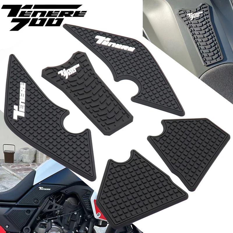 

For YAMAHA TENERE 700 Side Fuel Tank Pad Tenere 700 Rally T700 XTZ 690 2019-2023 Tank Pads Protector Stickers Side Sticker