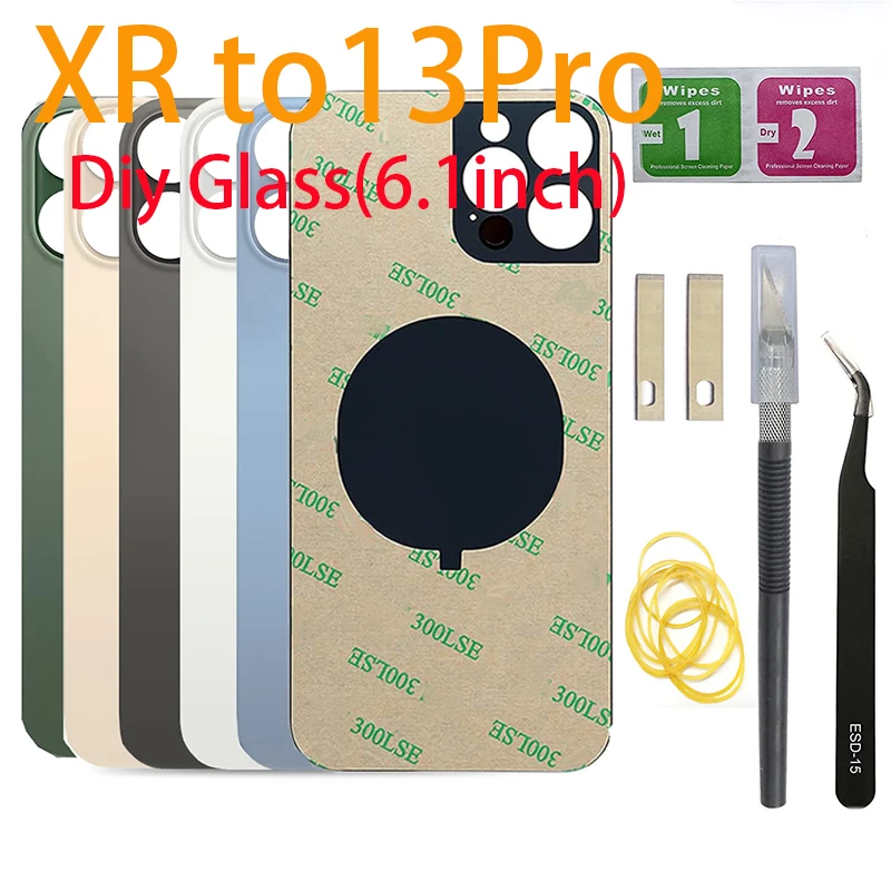 

DIY Back Cover Glass Replacement for iPhone XR Like 13 Pro 6.1 Inches All Carriers Compatible with iPhone Xr to 13Pro Glass