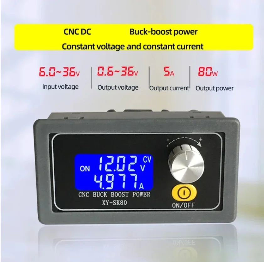 

Преобразователь постоянного тока с повышением постоянного тока, CC CV 0,6-36 в 5 А, Регулируемый источник питания для платы модуля arduino