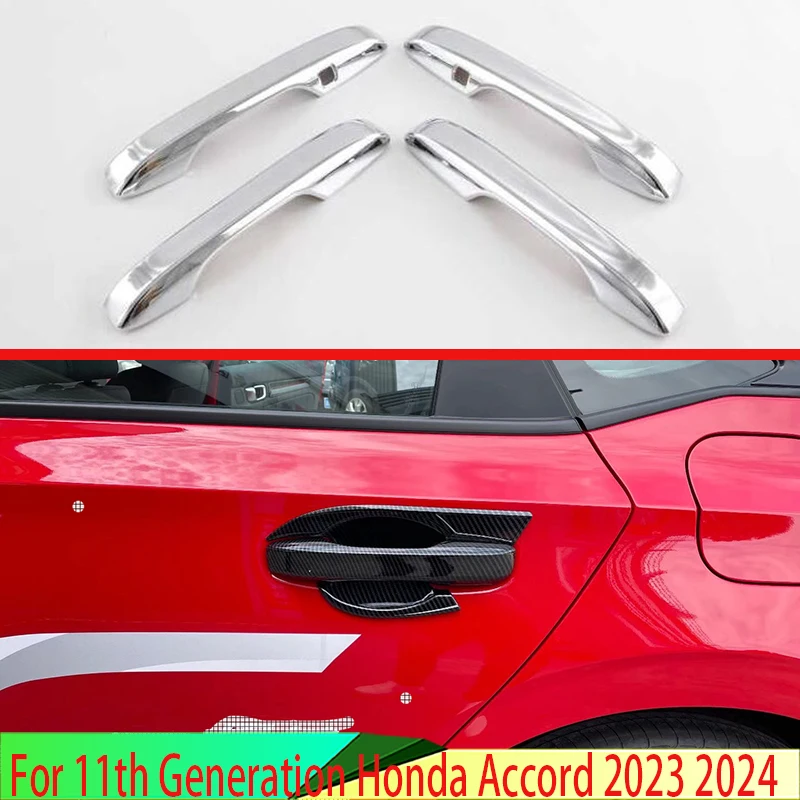 For 11th Generation Honda Accord 2023 2024 ABS Chrome Door Handle Cover With Smart Key Hole Catch Cap Trim Molding
For 11th Generation Honda Accord 2023 2024 ABS Chrome Door Handle Cover With Smart Key Hole Catch Cap Trim Molding