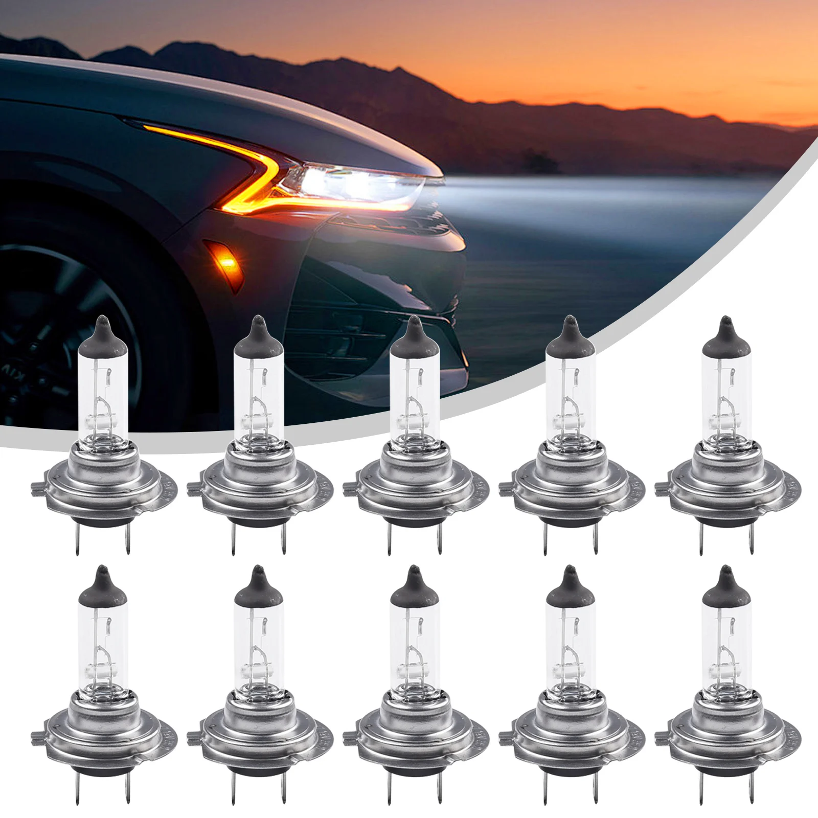 10Pcs Car H7 55W 12V Halogen Headlight Bulb Super Warm Yellow Light Bulb Headlight Car Replacement Light Bulbs Accessories
10Pcs Car H7 55W 12V Halogen Headlight Bulb Super Warm Yellow Light Bulb Headlight Car Replacement Light Bulbs Accessories