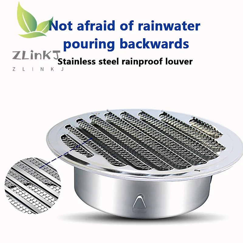 70/80/100/120/150MM Round Stainless Steel Air Vent Grille Insect Protection Home Exterior Wall Ducting Ventilation Tool
70/80/100/120/150MM Round Stainless Steel Air Vent Grille Insect Protection Home Exterior Wall Ducting Ventilation Tool
