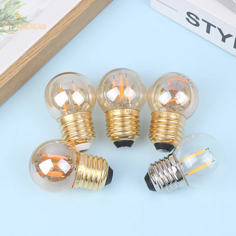 G40 LED Mini Globe Light Bulb 1/1.5/2/3W Filament Bulbs Warm White 2700K Vintage Decorative String LED Lamp E26 E27 Base Bulb
G40 LED Mini Globe Light Bulb 1/1.5/2/3W Filament Bulbs Warm White 2700K Vintage Decorative String LED Lamp E26 E27 Base Bulb