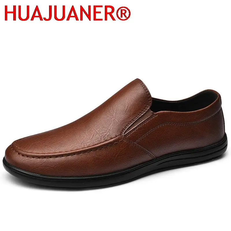 

Retro Loafers Men Dress Shoes Brogue Style Leather Formal Shoes Wedding Flat Men's Shoes Casual Oxfords Slip on Fashion Loafer