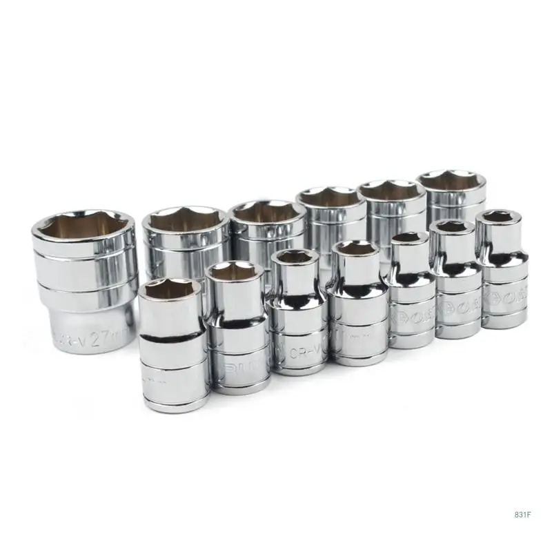 13 Piece Metric Socket Wrench Set - 1/2 Inch Drive Hexagonal Short Socket Head with Mirror Finish
13 Piece Metric Socket Wrench Set - 1/2 Inch Drive Hexagonal Short Socket Head with Mirror Finish