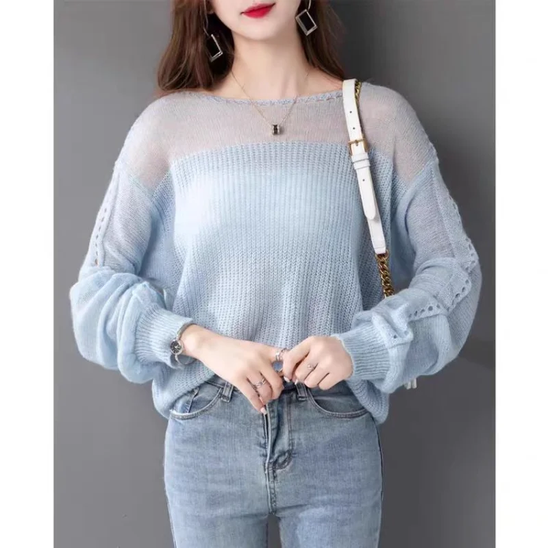 Spring Summer 2023 New Sweater Women Pullover Round Neck Sweater Women Hollow Blouse Lantern Sleeve Loose Slim Pullover Fairy
Spring Summer 2023 New Sweater Women Pullover Round Neck Sweater Women Hollow Blouse Lantern Sleeve Loose Slim Pullover Fairy