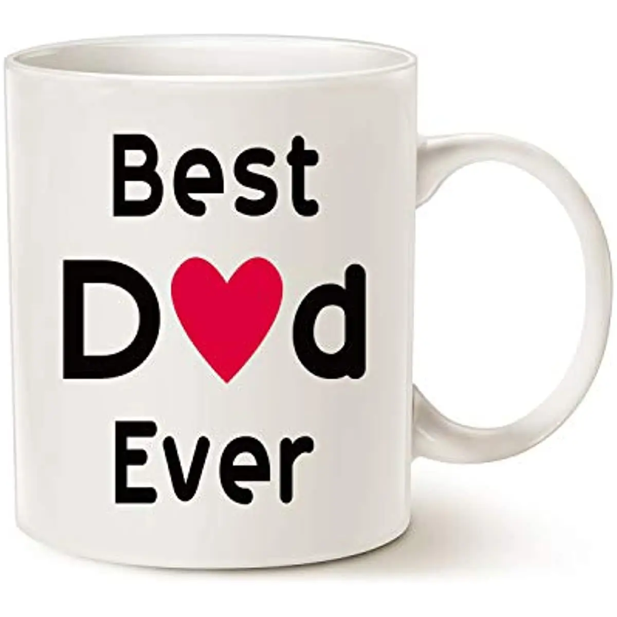 

Best Dad Coffee Mug, Best Dad Ever Unique Birthday Gifts Idea for Dad Father Papa Daddy Cup White 11 Oz