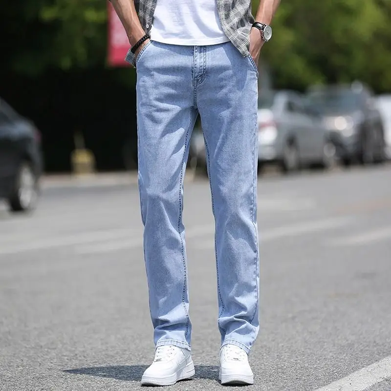 Men's Pants Spring/Summer Pants 2023 New Men's Jeans Loose Spliced Casual Straight Leg Pants Thin Style mens jeans
Men's Pants Spring/Summer Pants 2023 New Men's Jeans Loose Spliced Casual Straight Leg Pants Thin Style mens jeans