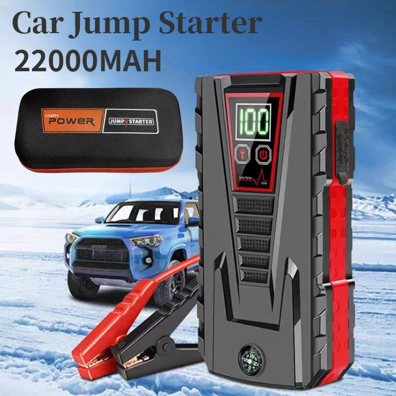22000mAh Portable Car Jump Starter Wireless Charger Power Bank for 12V Starting Device Petrol Diesel Car Emergency Booster
22000mAh Portable Car Jump Starter Wireless Charger Power Bank for 12V Starting Device Petrol Diesel Car Emergency Booster