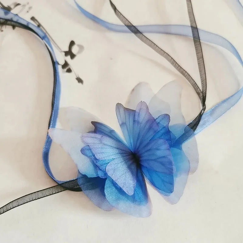 Summer Retro Chinese Style Fabric Long Ribbon Butterfly Chokers Necklaces Neckband Clavicle Women Party Fashion Sweet New
Summer Retro Chinese Style Fabric Long Ribbon Butterfly Chokers Necklaces Neckband Clavicle Women Party Fashion Sweet New