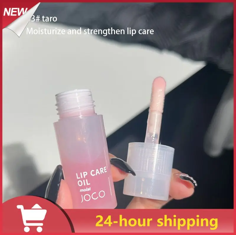 

Transparent Lip Oil Glass Lip Gloss Fragrance Non-sticky Moisturizes Lip Tint Lip Plumper Lip Care Serum Primer Big Brush Head