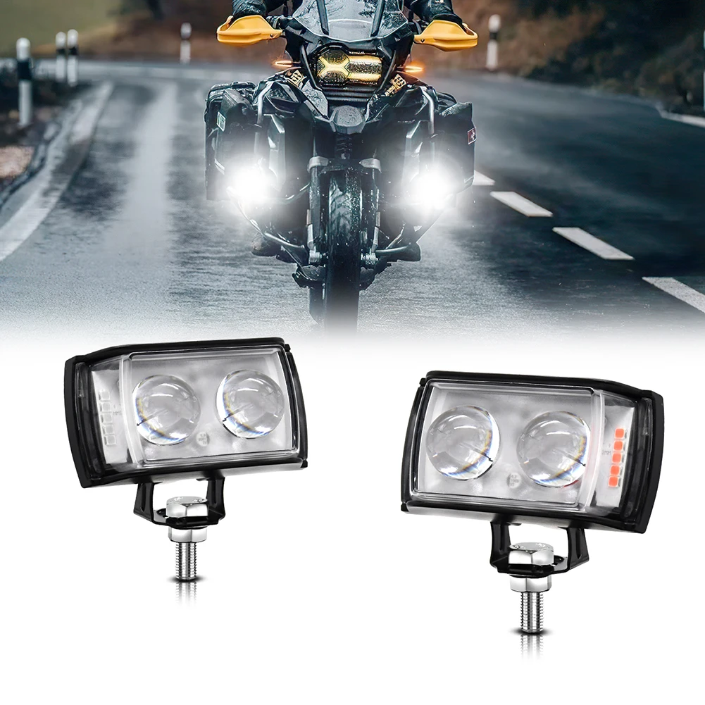 New Motorcycle LED Auxiliary Light 3 Inch 60W Motorcycle LED Spot Light 6 Modes Headlight Bulb White And Amber Fog Driving Light
New Motorcycle LED Auxiliary Light 3 Inch 60W Motorcycle LED Spot Light 6 Modes Headlight Bulb White And Amber Fog Driving Light