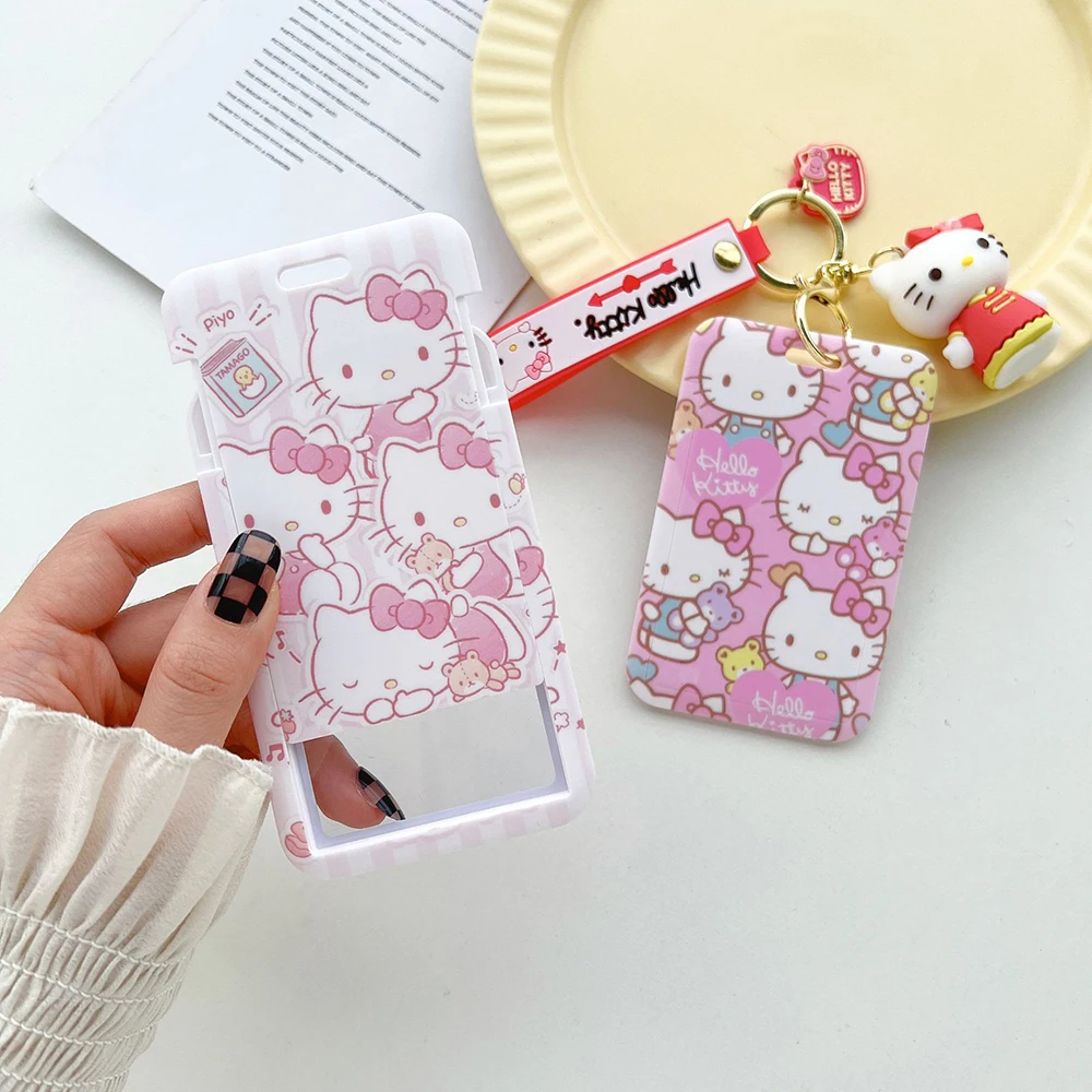 Kawaii Sanrio Anime Keychain Doll Card Holder Cartoon Hello Kitty Printed Credit Card ID Holder Student Bus Card Cover Gift
Kawaii Sanrio Anime Keychain Doll Card Holder Cartoon Hello Kitty Printed Credit Card ID Holder Student Bus Card Cover Gift