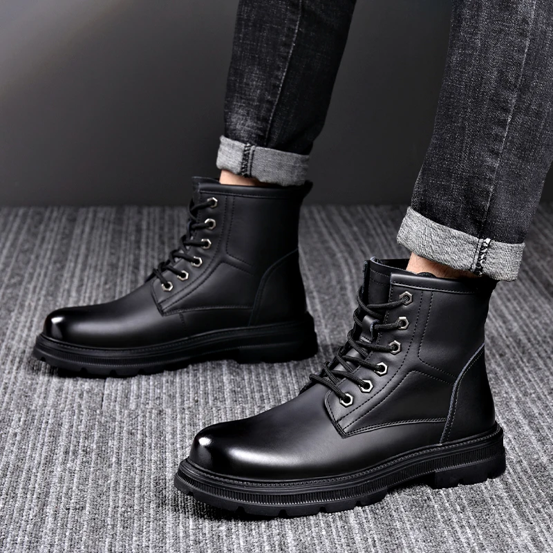 ankle Boots Men genuine Leather Shoes Fashion Motorcycle Ankle Boots For Men outdoor Winter Boots Man Shoes Lace-Up Botas Hombre
ankle Boots Men genuine Leather Shoes Fashion Motorcycle Ankle Boots For Men outdoor Winter Boots Man Shoes Lace-Up Botas Hombre
