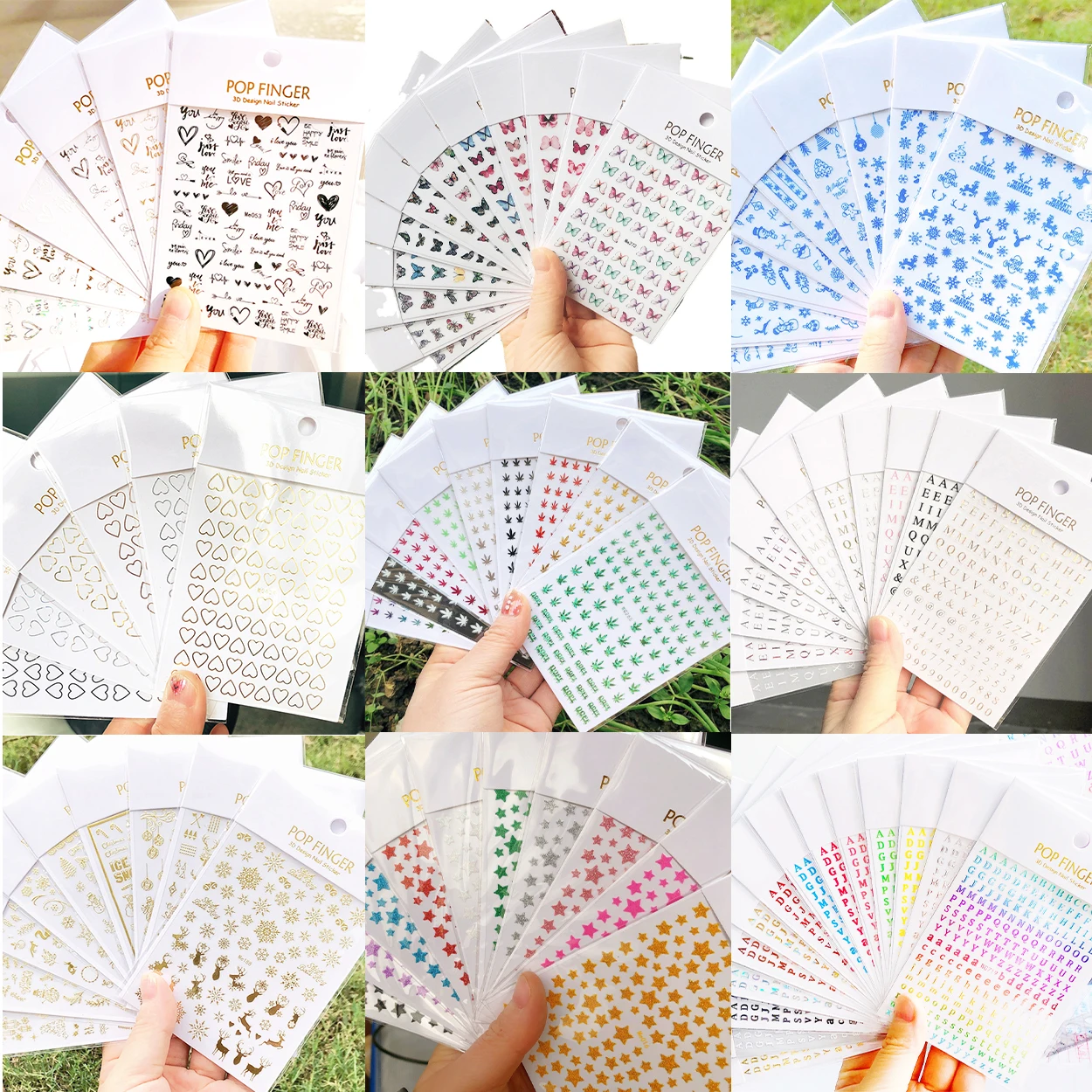 10PCS insHot Laser Nail Sticker Snowflake Butterfly Heart Letter Elk Maple Leaf Colorful Nail Decal 3d Self-adhesive Nail Slider
10PCS insHot Laser Nail Sticker Snowflake Butterfly Heart Letter Elk Maple Leaf Colorful Nail Decal 3d Self-adhesive Nail Slider