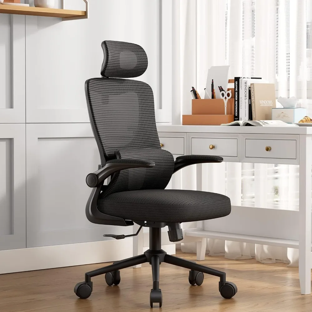 

Эргономичное офисное кресло: офисное компьютерное кресло с регулируемой поддержкой поясницы, вращающееся рабочее вращение
