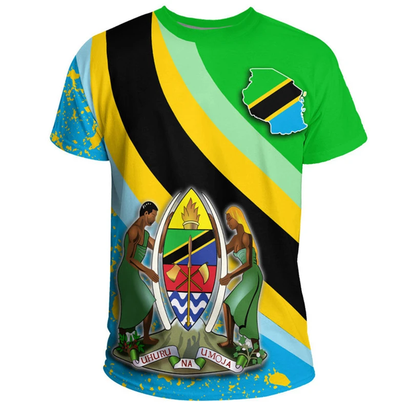 Tanzania Flag Map 3D Printed T Shirt For Men Clothes Africa Country T-Shirt National Emblem Tshirt Fashion Sport Jersey Male Top
Tanzania Flag Map 3D Printed T Shirt For Men Clothes Africa Country T-Shirt National Emblem Tshirt Fashion Sport Jersey Male Top