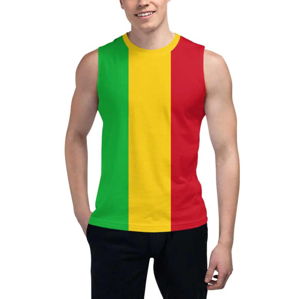 Sleeveless T-shirt Mali Flag 3D Men's Boys Tshirt Gyms Tank Tops Fitness Joggers Basketball Training Vest
Sleeveless T-shirt Mali Flag 3D Men's Boys Tshirt Gyms Tank Tops Fitness Joggers Basketball Training Vest