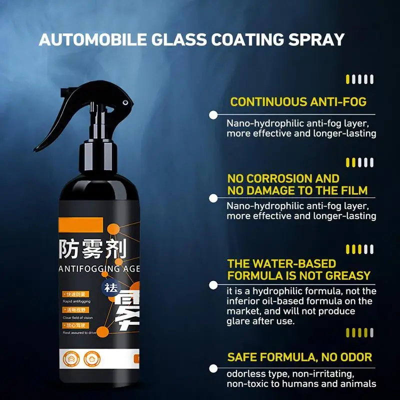 Anti Fog Spray For Windshield Long-Lasting Windshield Defogger Spray 300ml Anti-Fog Agent for Clear Vision Mirrors Goggles
Anti Fog Spray For Windshield Long-Lasting Windshield Defogger Spray 300ml Anti-Fog Agent for Clear Vision Mirrors Goggles