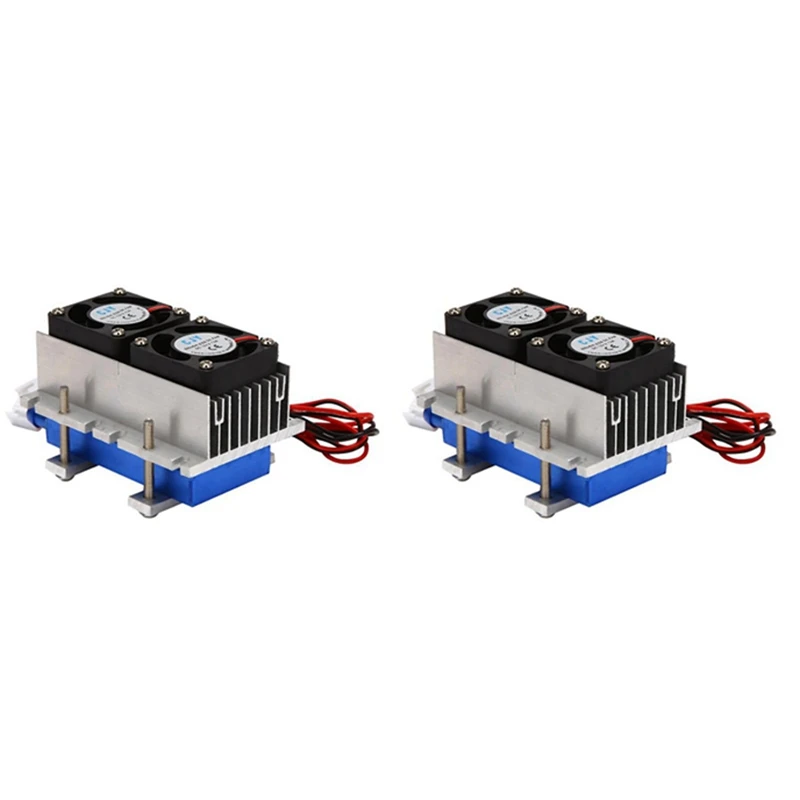 2X 144W Thermoelectric Peltier Refrigeration Cooler 12V Semiconductor Air Conditioner Cooling System DIY Kit
2X 144W Thermoelectric Peltier Refrigeration Cooler 12V Semiconductor Air Conditioner Cooling System DIY Kit