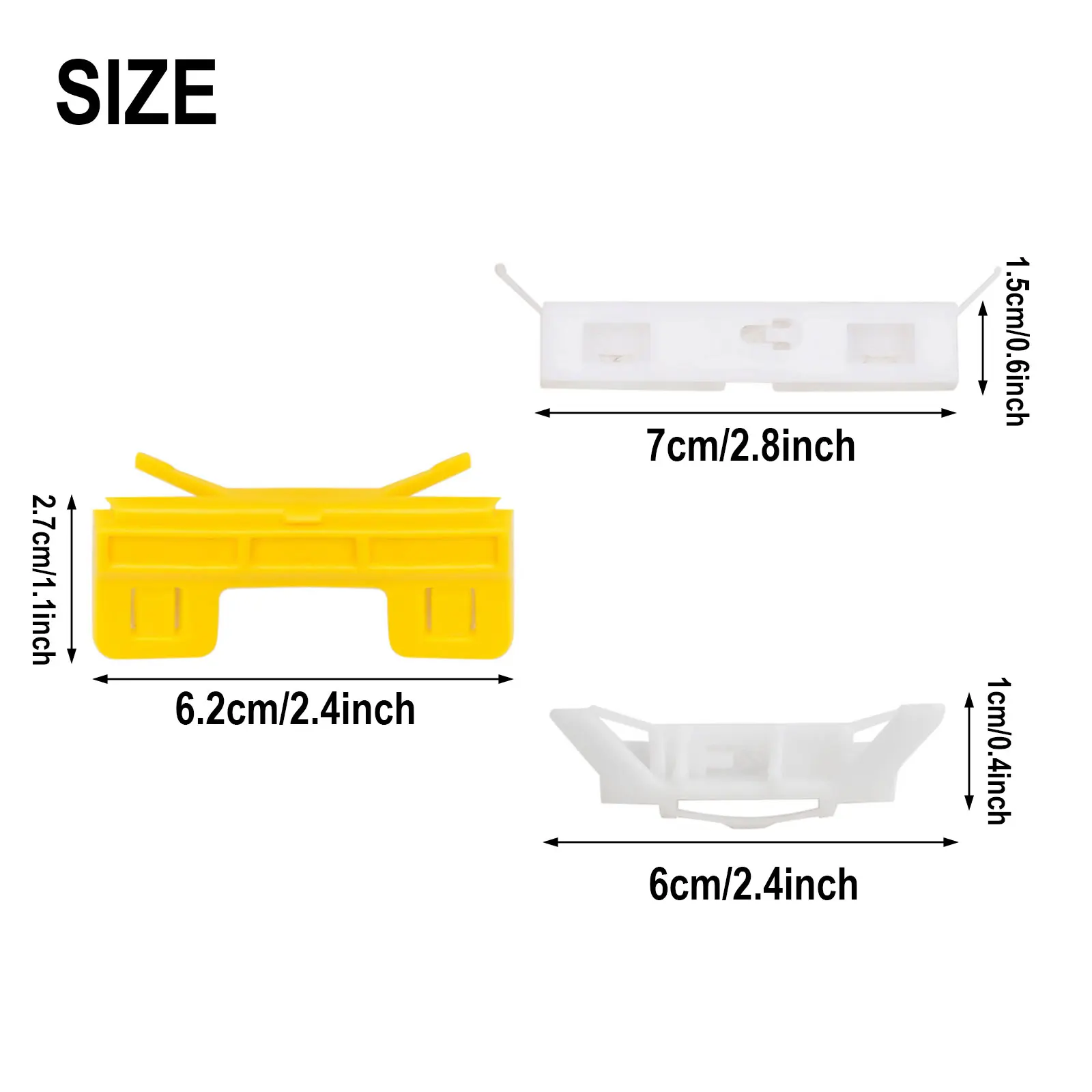 Retainer Repair Set Windshield Roof Retainer Repair Set 6.2cm X 2.7cm 7cm X 1.5cm White & Yellow 2004-2008 2004-2009
Retainer Repair Set Windshield Roof Retainer Repair Set 6.2cm X 2.7cm 7cm X 1.5cm White & Yellow 2004-2008 2004-2009