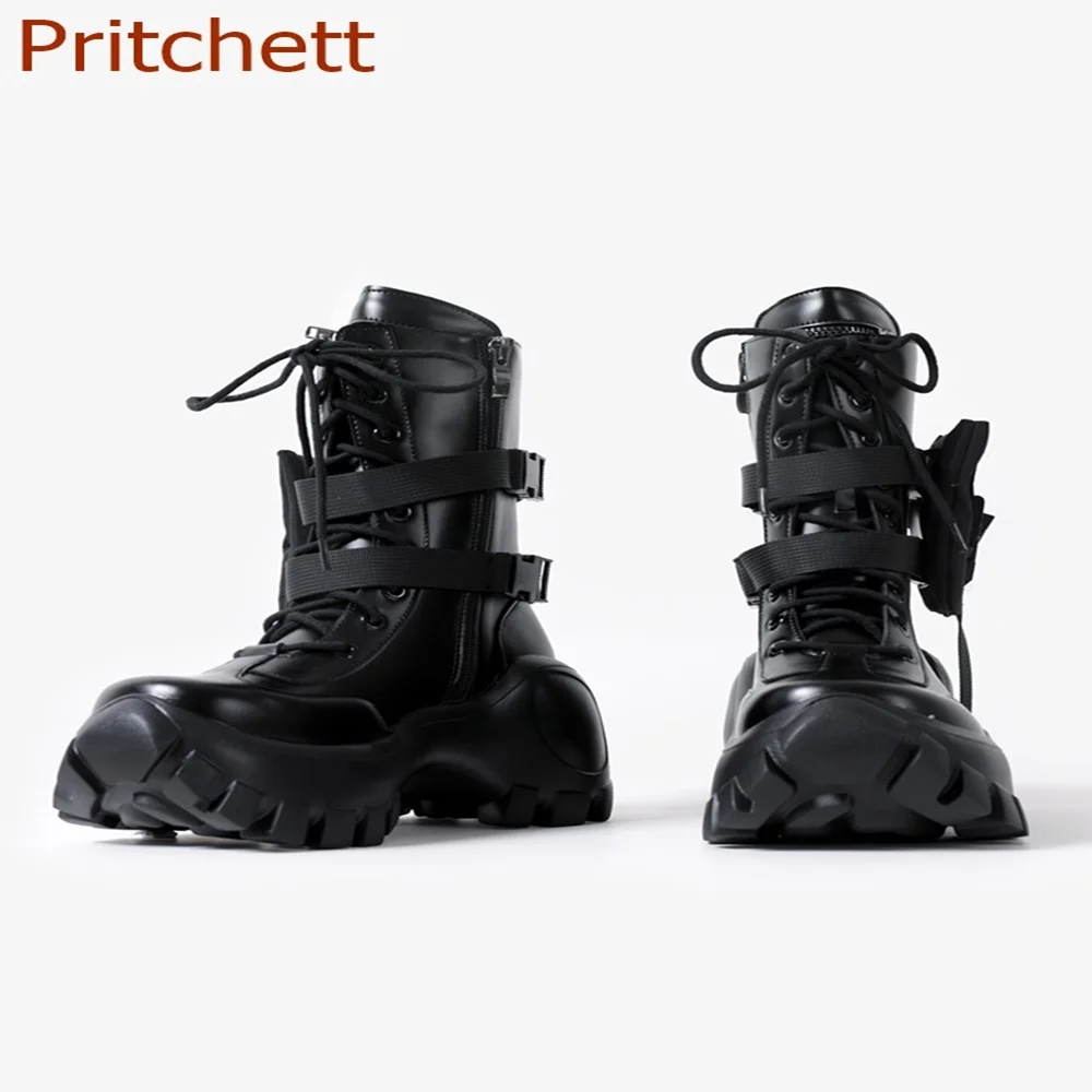 Round Toe Solid Women Boots Thick Soled Niche Design Pocket Boots Retro Genuine Leather Platform Fashion Comfortable Short Boots
Round Toe Solid Women Boots Thick Soled Niche Design Pocket Boots Retro Genuine Leather Platform Fashion Comfortable Short Boots