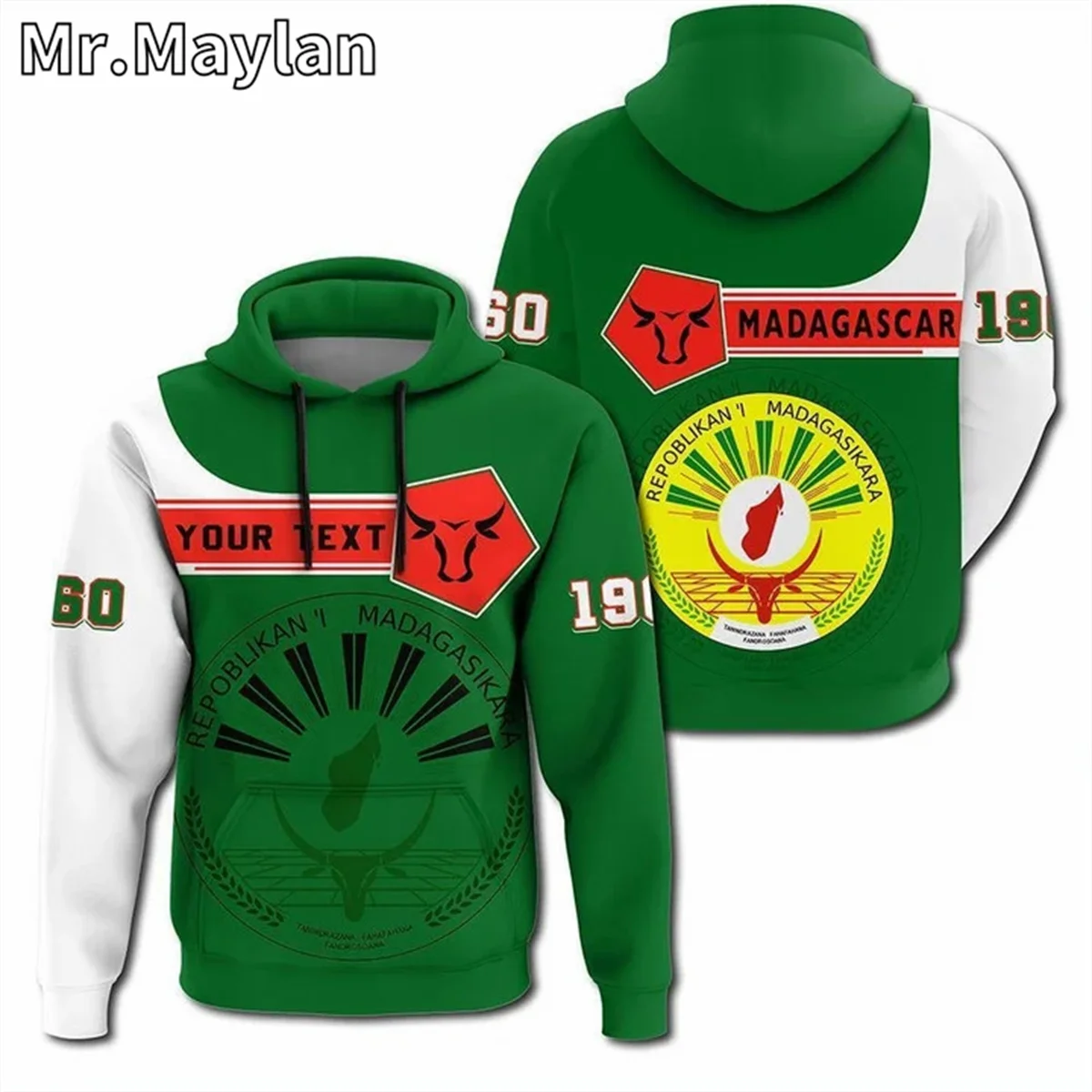 

AFRICAN HOODIE Country MADAGASCAR Flag 3D Print Unisex Hoodies Men/Women Streetwear Zip Pullover Casual Jacket Tracksuits XY-767