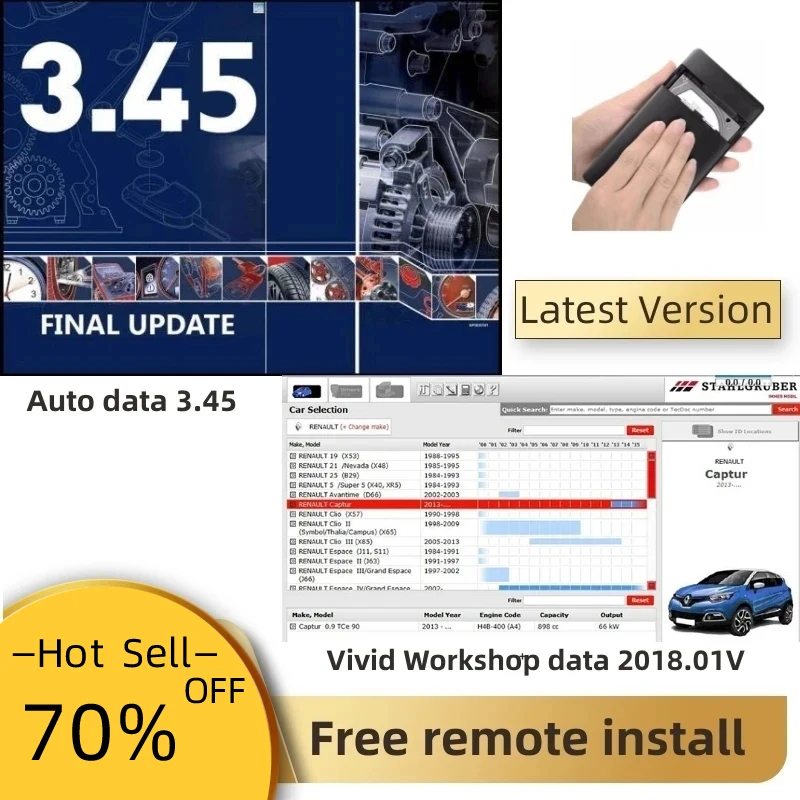

Newest vivid workshop data ( Atris-Technik) 2018 + Autodata 3.45 software Parts Catalog for Europe Auto Repair software