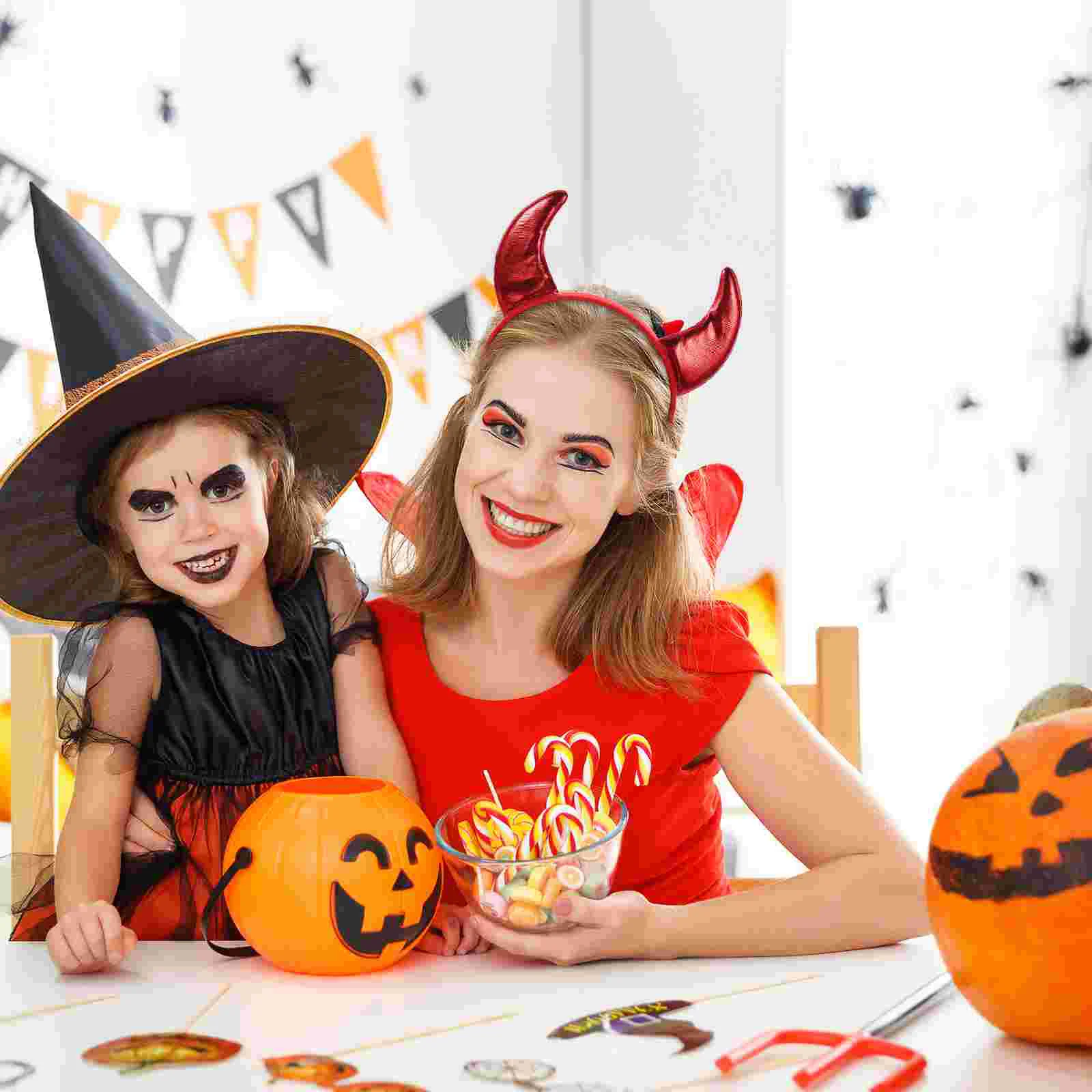 6 Pcs Devil's Horn Headband Christmas Horns Hairband Bandana Demon Ear Fancy Plastic Women Child Bands Kids Halloween Costume
6 Pcs Devil's Horn Headband Christmas Horns Hairband Bandana Demon Ear Fancy Plastic Women Child Bands Kids Halloween Costume