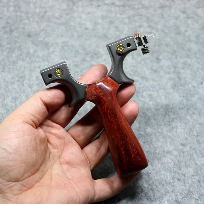 New 440C Stainless Steel Slingshot Camshaft Design Solid Wood Handle Catapult Powerful Outdoor Hunting Bow Shooting Sports Tools
New 440C Stainless Steel Slingshot Camshaft Design Solid Wood Handle Catapult Powerful Outdoor Hunting Bow Shooting Sports Tools