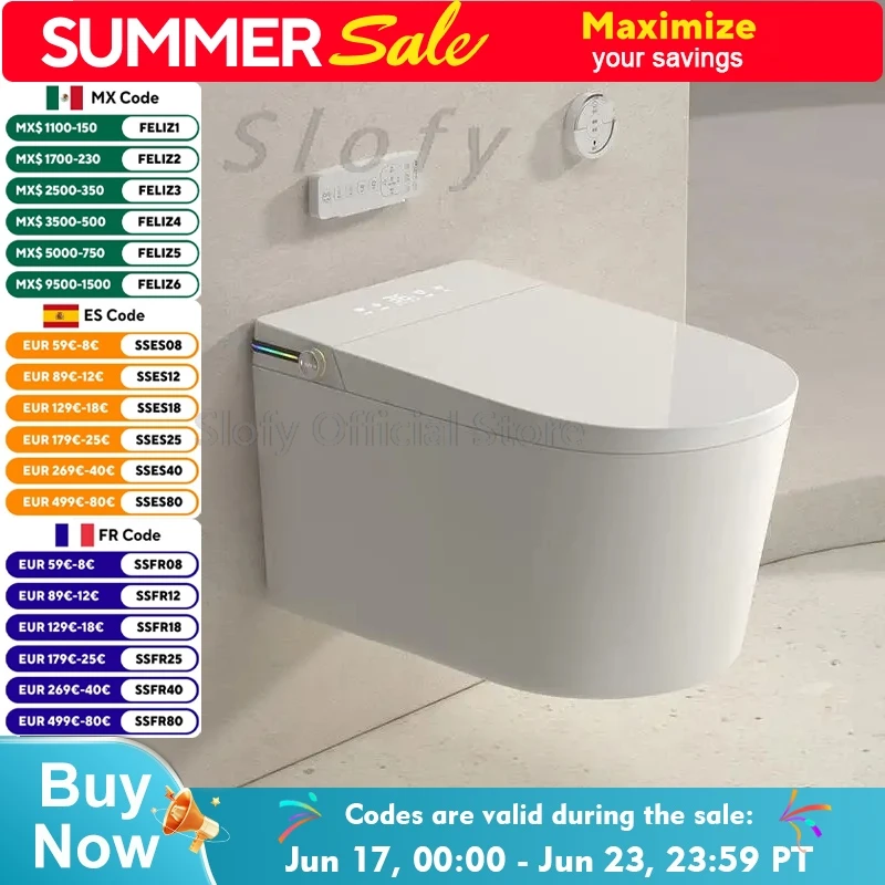Toilet Smart Toilet Toilet Seat Auto Lid Toilet Bowl For Smart Bathroom Toilet For Bathroom Powerful Flushing Wall-mounted Bidet
Toilet Smart Toilet Toilet Seat Auto Lid Toilet Bowl For Smart Bathroom Toilet For Bathroom Powerful Flushing Wall-mounted Bidet