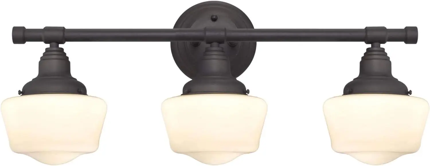 Scholar Three-Light Indoor Fixture, Oil Rubbed Bronze Finish with White Opal Glass , Oil-rubbed Bronze
Scholar Three-Light Indoor Fixture, Oil Rubbed Bronze Finish with White Opal Glass , Oil-rubbed Bronze