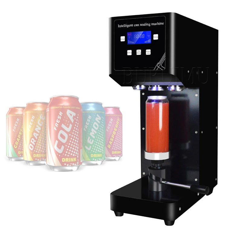 

Automatic Milk Tea Shop Beverage Sealing Machine Can Seamer Machine Aluminum Beer Cola Sealing Machine