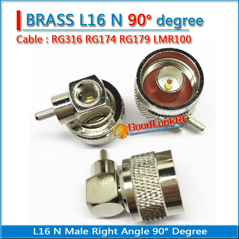1 шт. L16 N штекер 90 градусов Прямоугольный штекер обжим для кабеля RG316 RG174 RG179 LMR100 RF коаксиальный разъем латунь
1 шт. L16 N штекер 90 градусов Прямоугольный штекер обжим для кабеля RG316 RG174 RG179 LMR100 RF коаксиальный разъем латунь