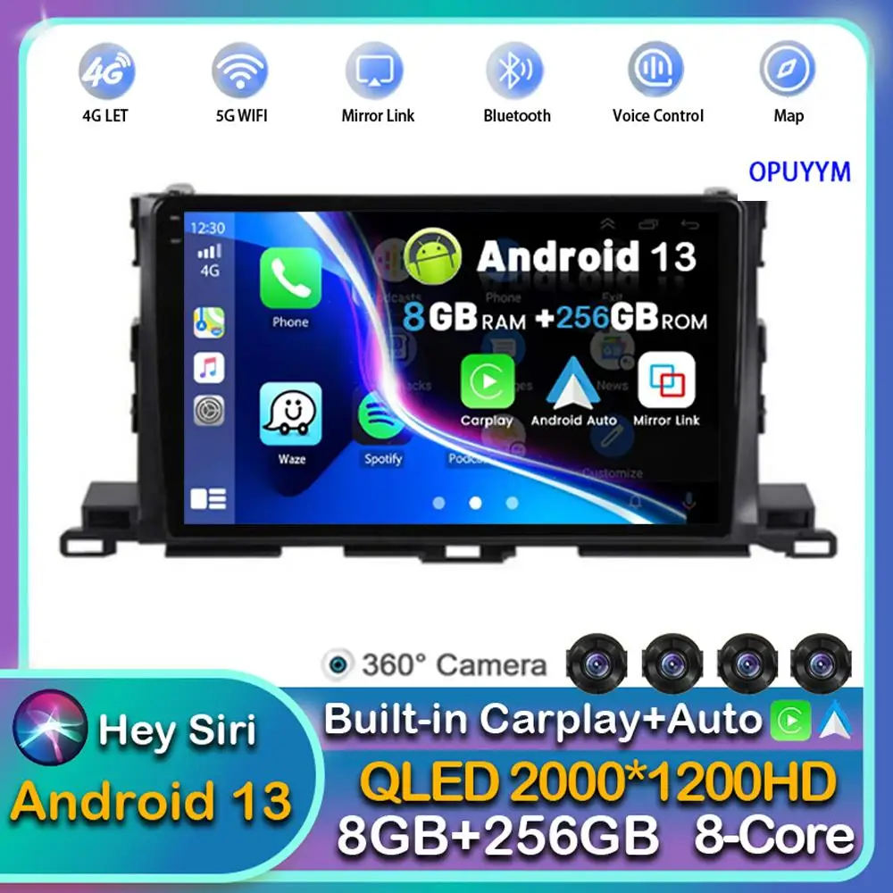 Android 13 Carplay Auto Car Radio For Toyota Highlander Kluger 3 XU50 2013-2019 Multimedia Player GPS Stereo 2din Head Unit Dsp
Android 13 Carplay Auto Car Radio For Toyota Highlander Kluger 3 XU50 2013-2019 Multimedia Player GPS Stereo 2din Head Unit Dsp