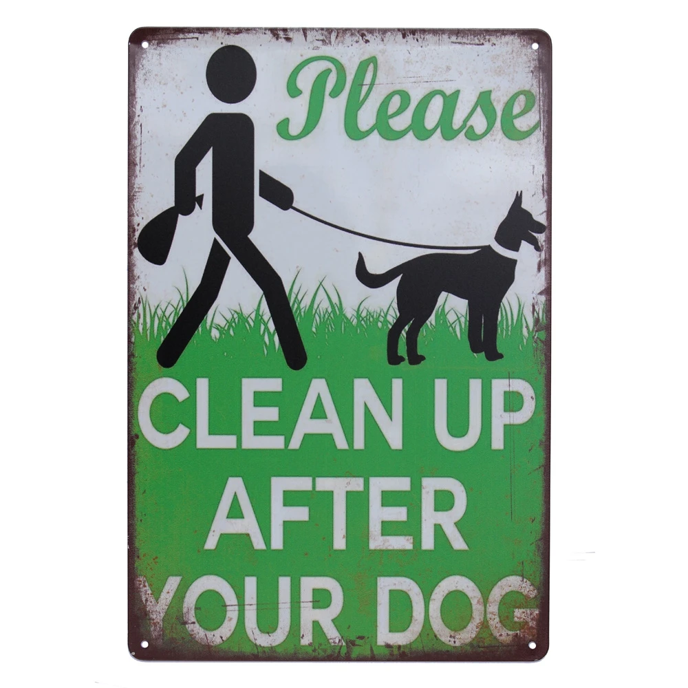 Warning Dog Tin Sign 200x300mm Clean Up After Dog Property Security Private Metal Plaque Painting Wall Decor Poster Vintage 2021
Warning Dog Tin Sign 200x300mm Clean Up After Dog Property Security Private Metal Plaque Painting Wall Decor Poster Vintage 2021